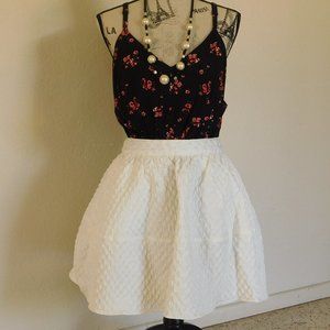 Textured Flared Circle Skirt That Has POCKETS!